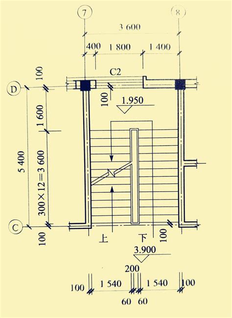 樓梯平面圖尺寸|樓梯施工圖識讀，結構圖與建築圖對照講解